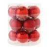 Christbaumkugel Noel I Rot, 15 Stk. - Rot, KONVENTIONELL, Glas (6cm) - Mömax