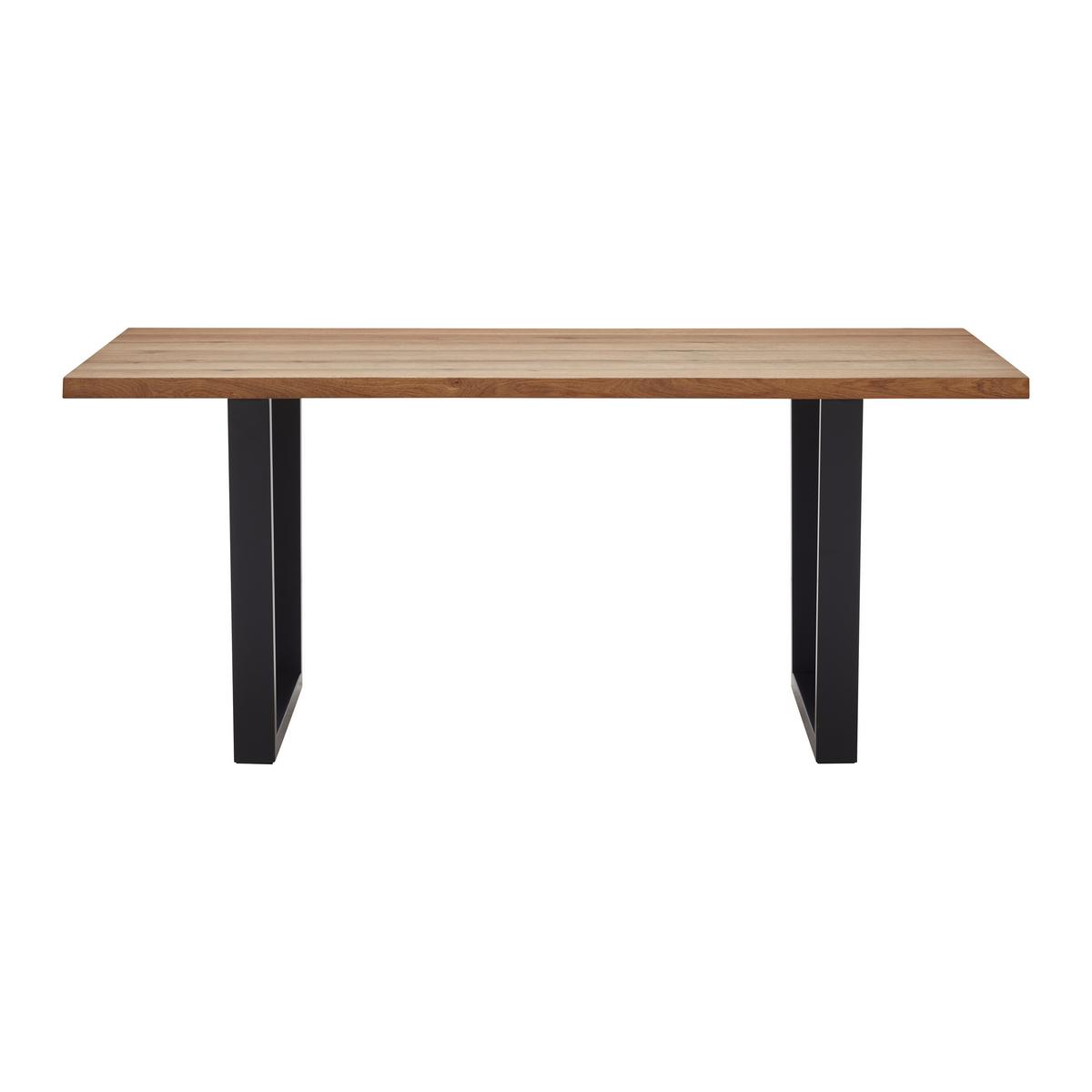 Stol Za Blagovaonicu Juno - boje hrasta/crna, Moderno, drvo/metal (180/90/76cm) - Bessagi Home