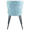 STOL LYNN - blå/svart, Modern, metall/textil (51/86/65cm) - Mömax