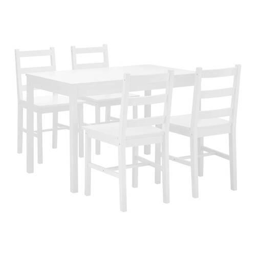 Tischgruppe "matias", Ca. 108x65 Cm - Weiss, Modern, Holz (108/73/65cm) - Bessagi Home