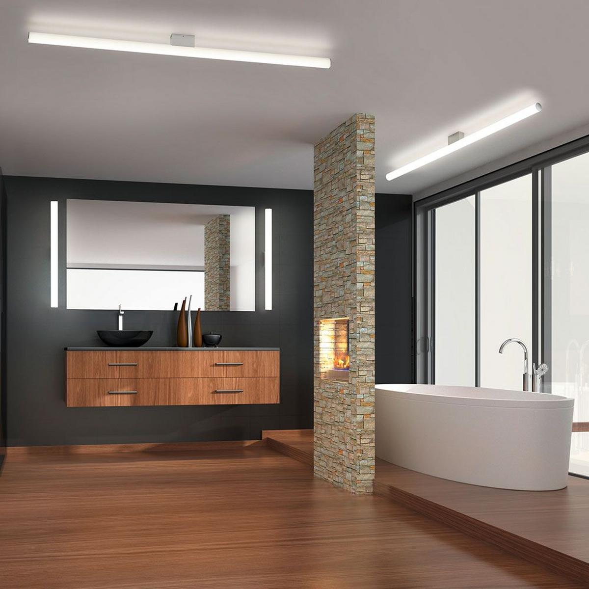 KINKIET ŁAZIENKOWY 18/2023.22 LOOM - czarny, Konventionell, tworzywo sztuczne/metal (120/4/8,5cm) - Helestra