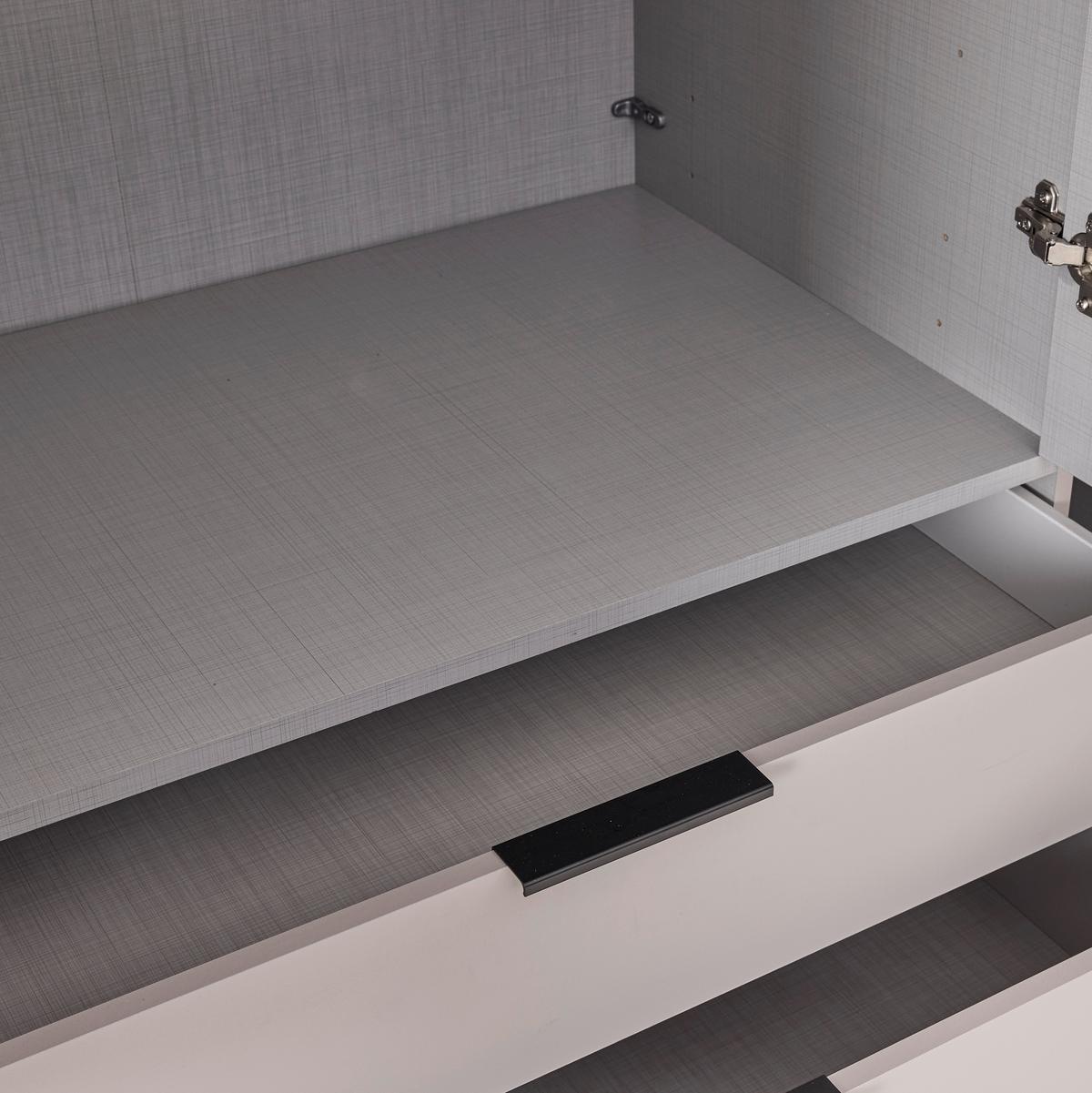 Ormar S Klasičnim Vratima New York - sahara/siva, Konvencionalno, staklo/drvni materijal (180/236/58cm) - Premium Living