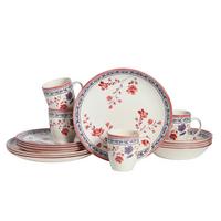 Kombinirani Servis Cottage Bunt, 16-Delni - večbarvno, Basics, keramika - Creatable