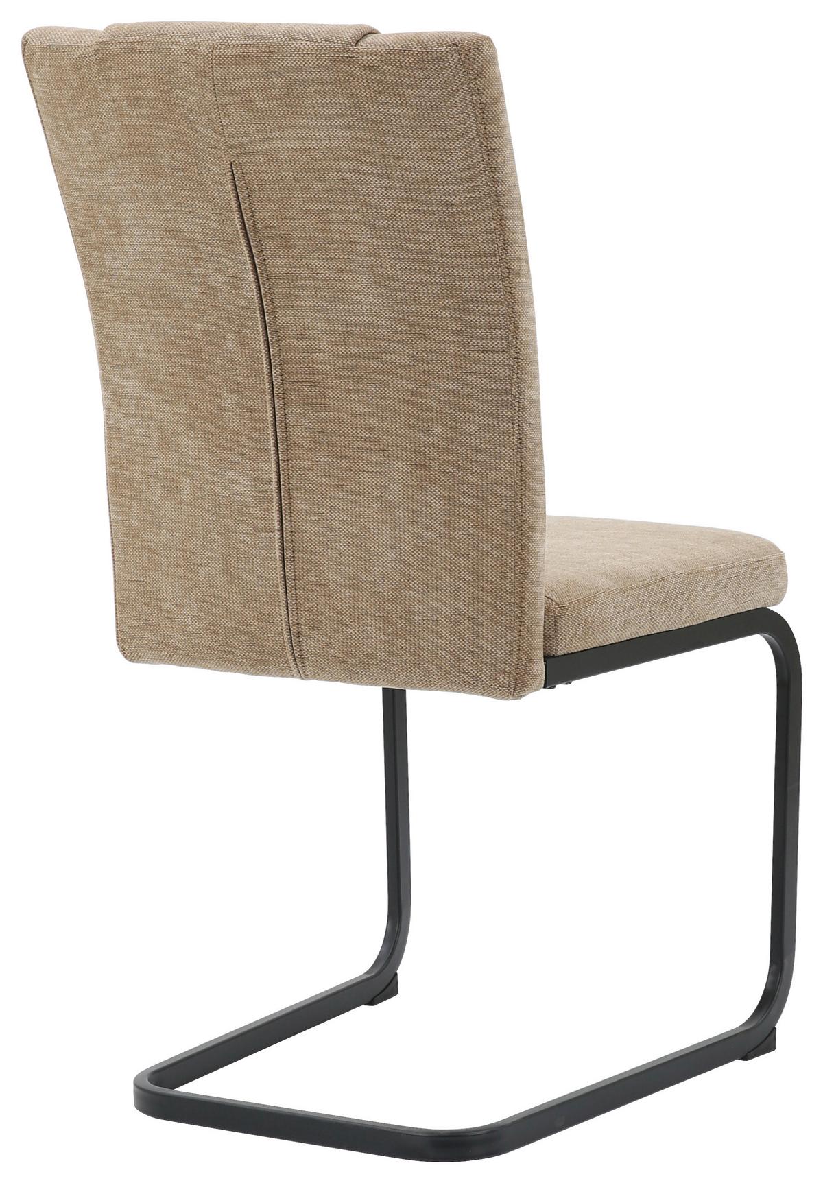 Stolica Daisy - smeđa/crna, Moderno, metal/tekstil (47/97/60cm) - Mömax