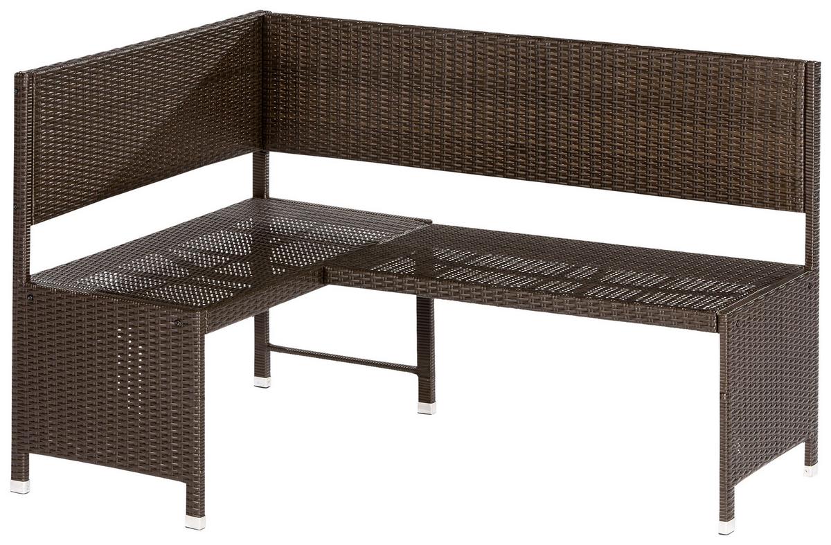 Vrtna Klop Jessy, Rjava - bež/rjava, Konvencionalno, kovina/umetna masa (100/148cm) - Gardenson