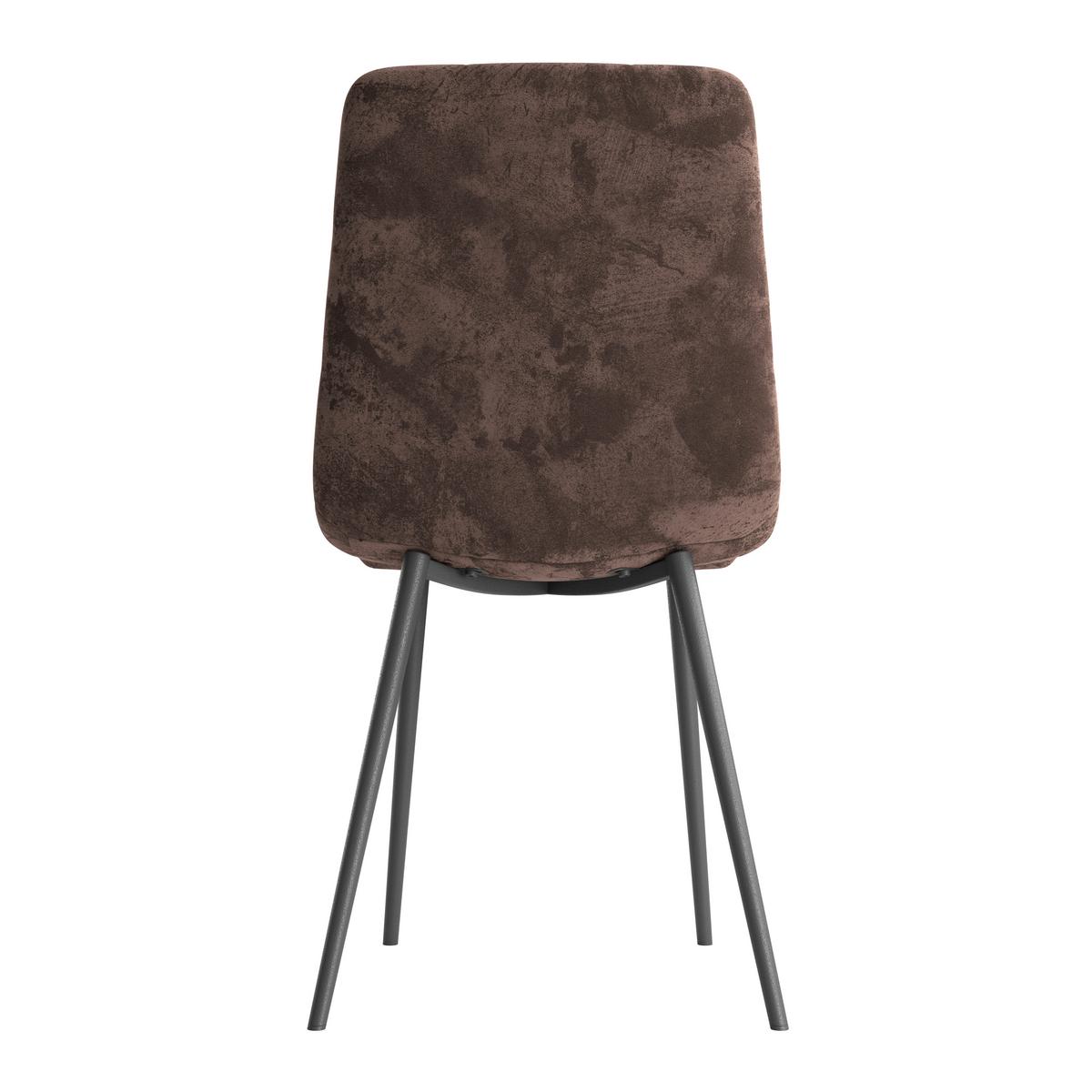 Stolica Lech - smeđa/crna, Konvencionalno, drvo/metal (45/88/55cm)