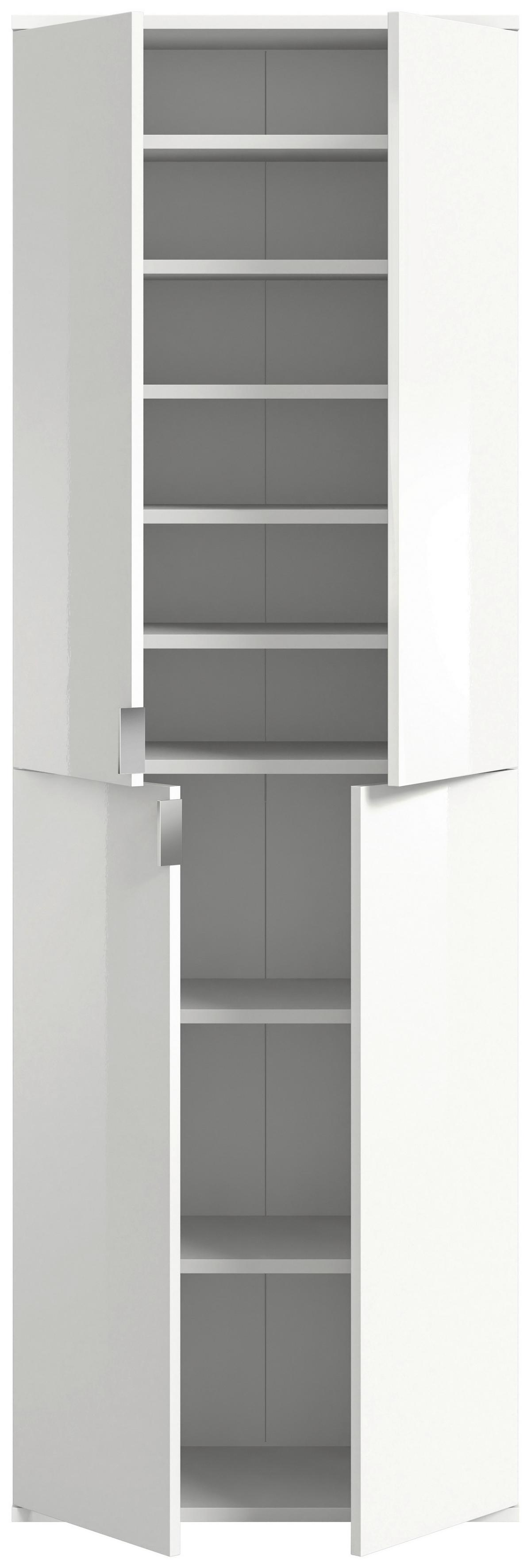 Garderobe Projekt X ca. 212x193 cm Eiche/Weiß - KONVENTIONELL, Holzwerkstoff (212/193/34cm) - MID.YOU