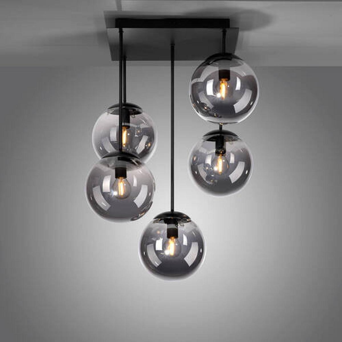 LAMPA SUFITOWA LED BIG WIDOW - czarny, Modern, tworzywo sztuczne/metal (39/39/58,5cm)