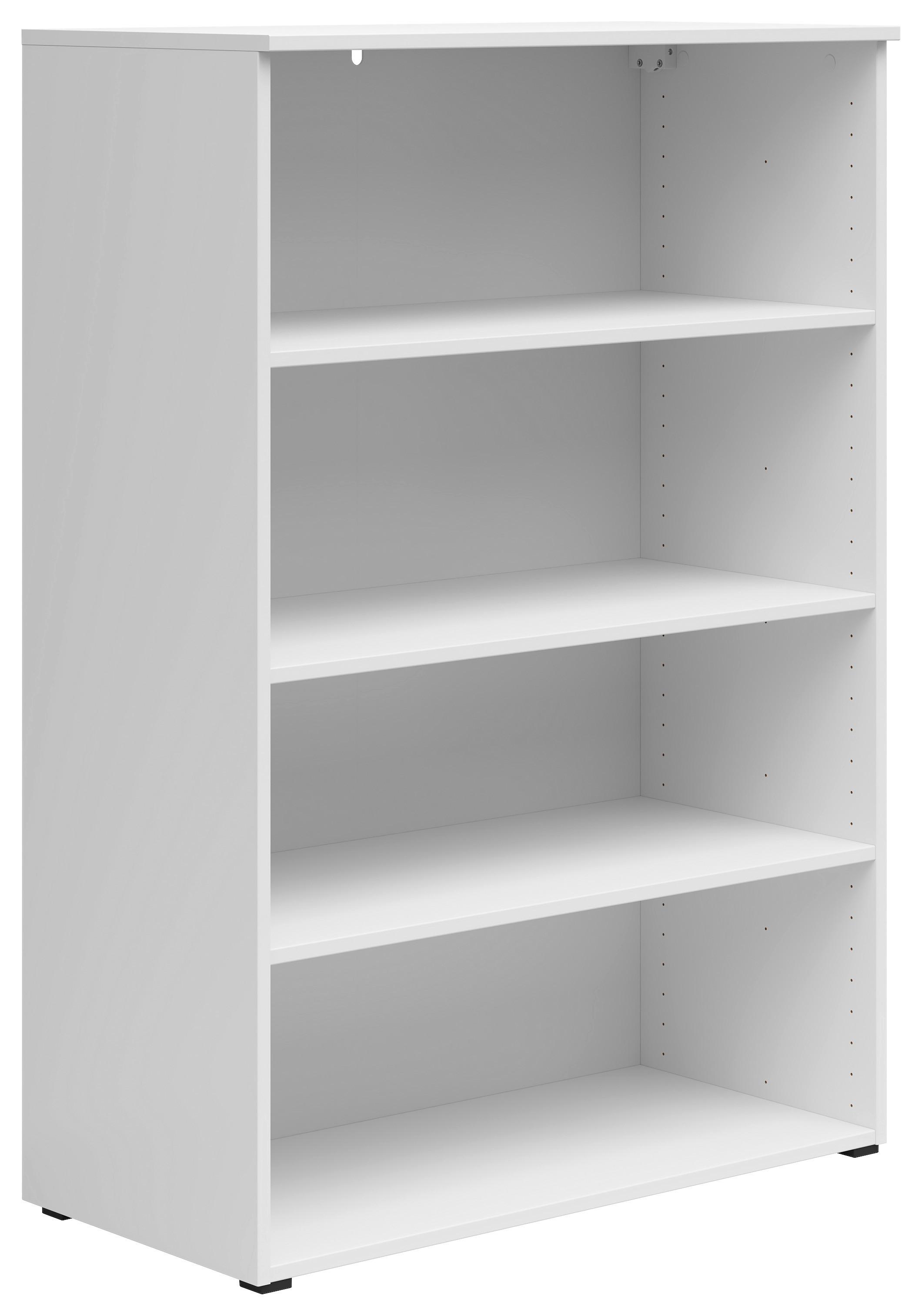 Regal Multistauraum Weiss - Weiss/Anthrazit, Modern, Holzwerkstoff/Kunststoff (80/115/40cm) - Premium Living