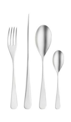 Jedilni Pribor Audrey, 16-Delni - barve nerjavečega jekla, Basics, kovina (25,5/7/5,3cm) - Pintinox