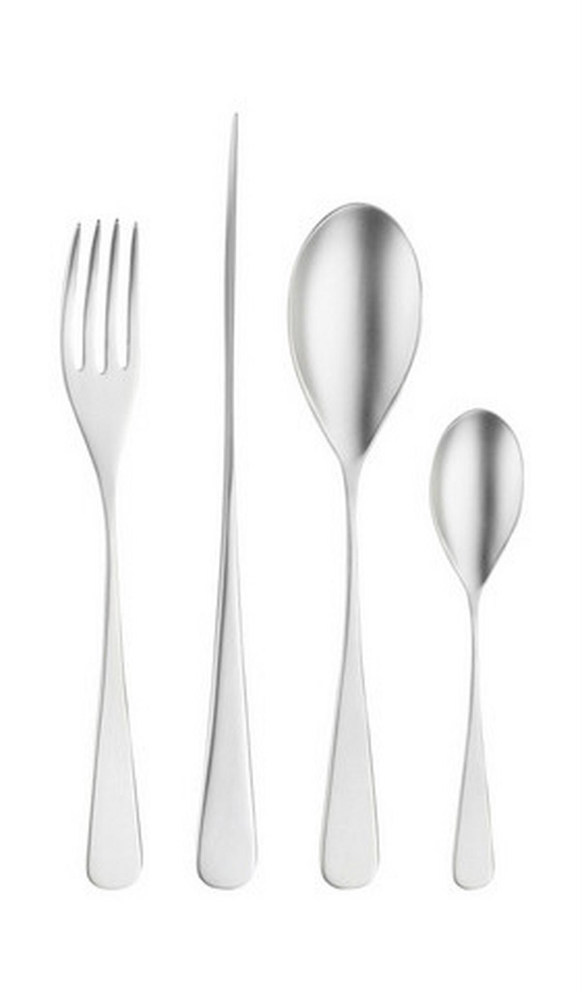 Jedilni Pribor Audrey, 16-Delni - barve nerjavečega jekla, Basics, kovina (25,5/7/5,3cm) - Pintinox