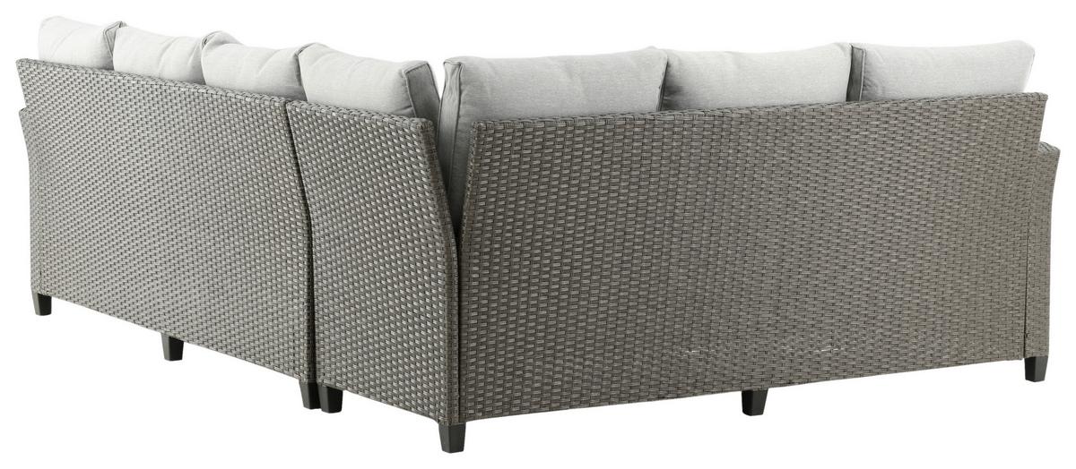 Dining-Loungeset Brentwood Grau - Grau, KONVENTIONELL, Kunststoff - Gardenson