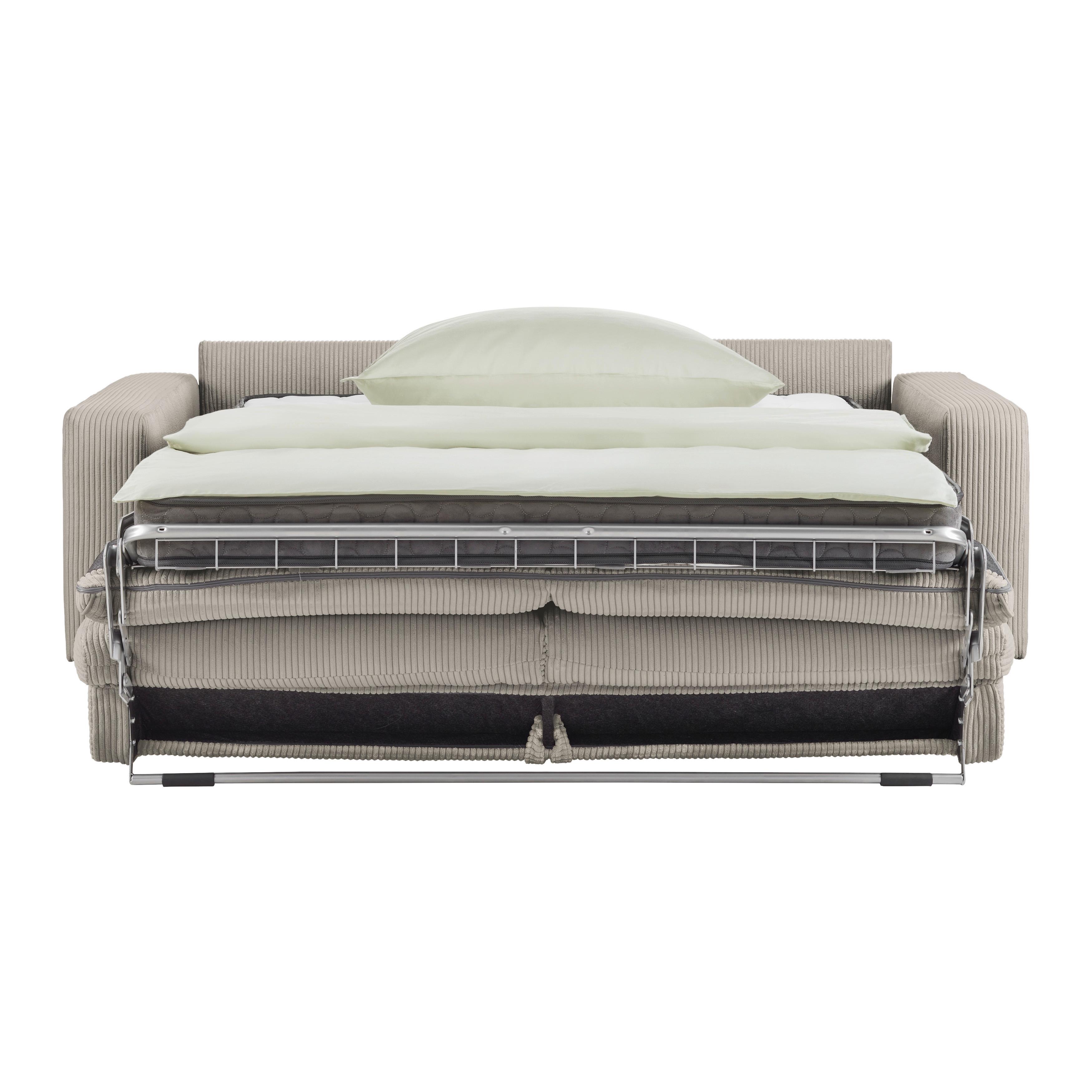 BÄDDSOFFA AGNETA -BASED- - svart/taupe, Modern, trä/textil (200/83/97cm) - Based