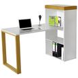 Schreibtisch Weiß - Weiß, LIFESTYLE, Holzwerkstoff (140/114/63,8cm) - Premium Living Schreibtisch Weiß - Weiß, LIFESTYLE, Holzwerkstoff (140/114/63,8cm) - Premium Living