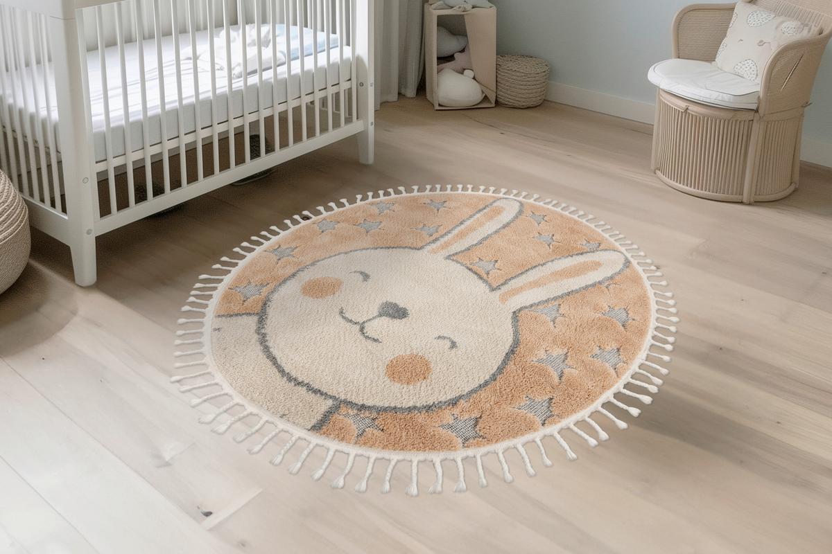 Covor pentru copii My Fano390Rabb, D: cca. 133cm - multicolor, Design, textil (133cm) - Obsession