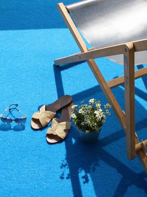 Rasenteppich Tennesse Blau ca. 400x900cm - Blau, Basics, Textil (400/900cm)