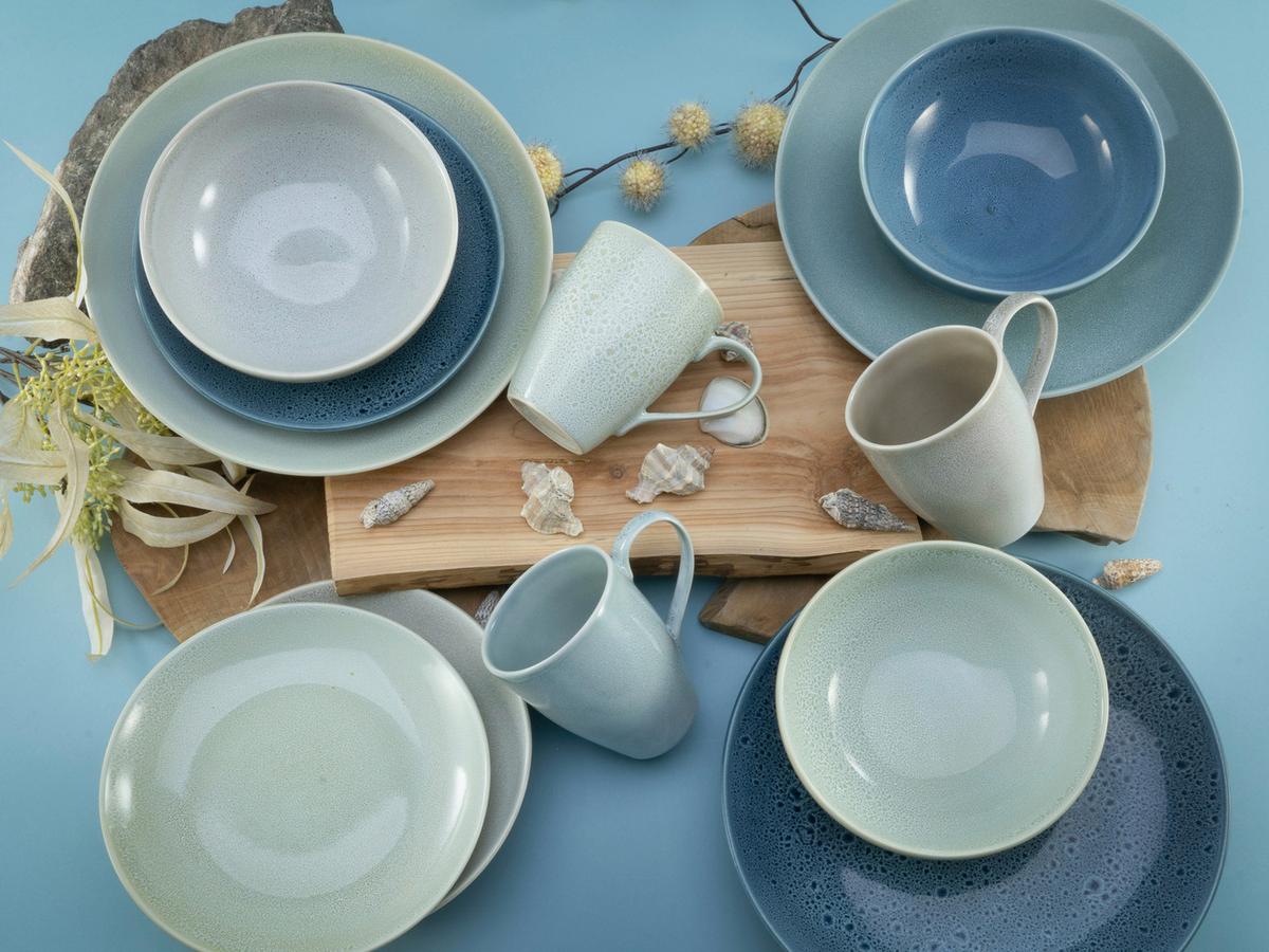 Kombinirani Servis Reactive Aqua, 16-Delni - večbarvno, Moderno, keramika - Creatable