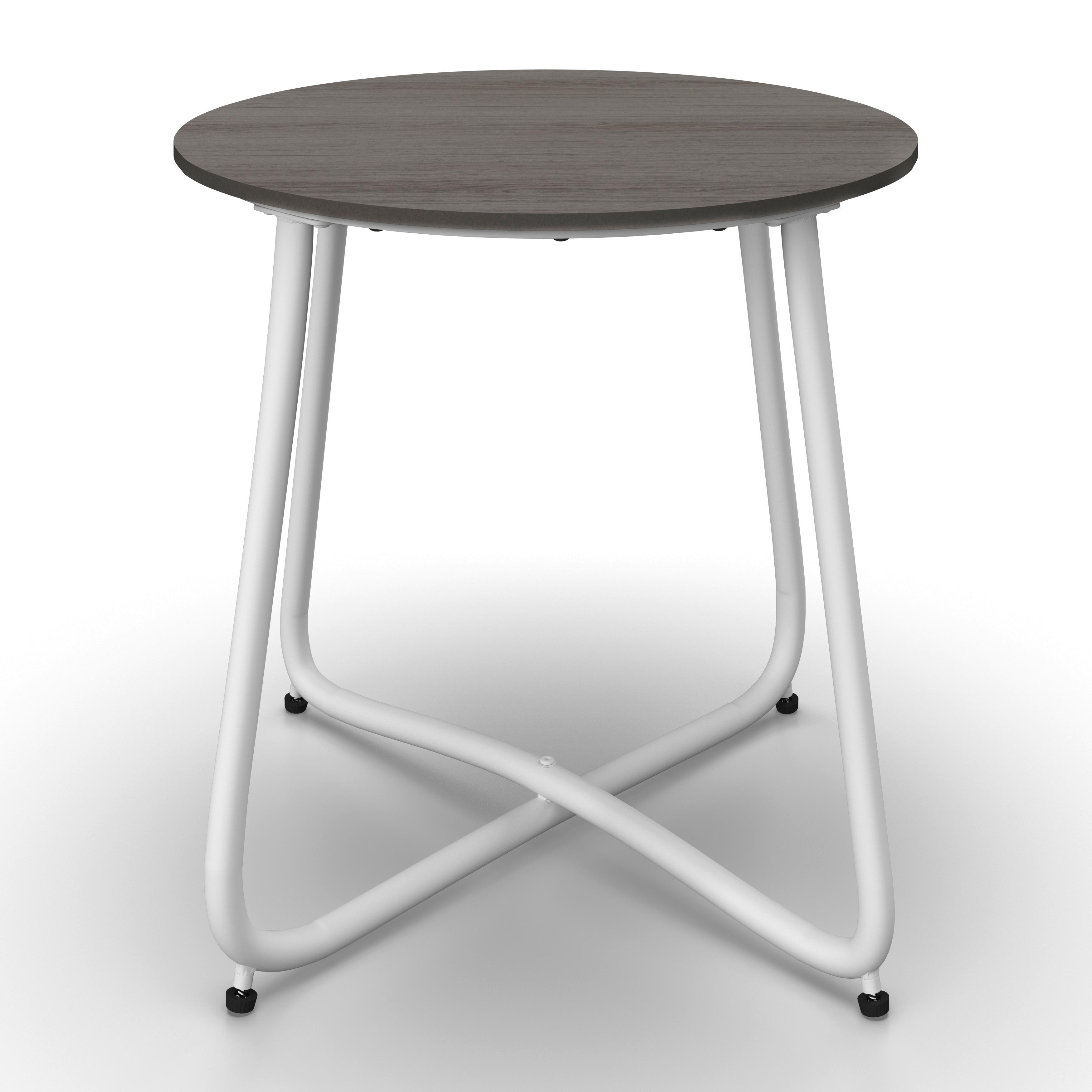 SIDOBORD TRÄDGÅRD PINE - vit/mörkgrå, Modern, metall/plast (50/49,5/50cm) - Bessagi Garden