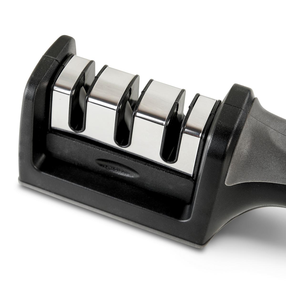 Dispozitiv de ascuțit cuțite PEPPER - negru/gri, Konventionell, ceramică/plastic (5/21cm) - Mömax