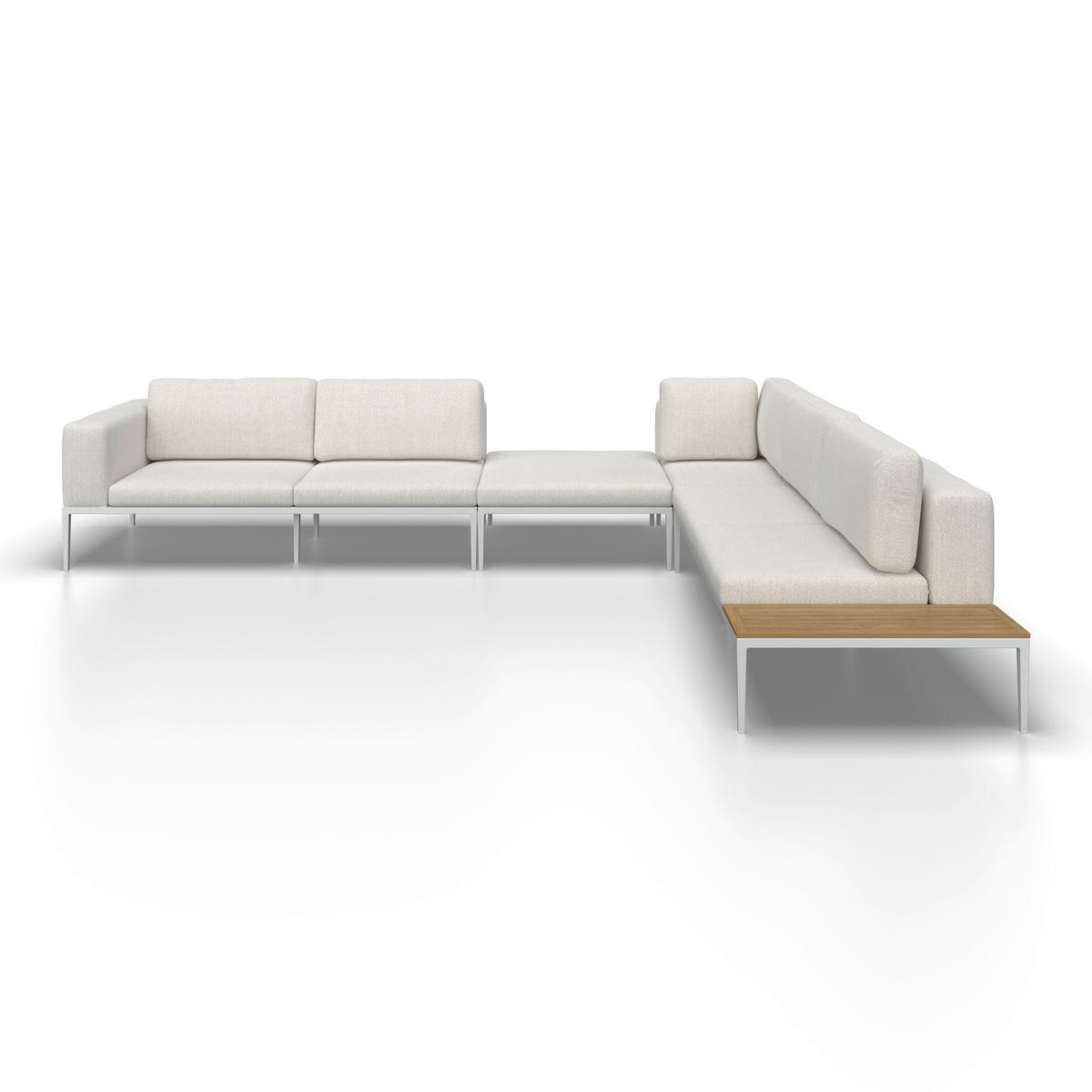 Lounge Garnitura Anna, Krem - krem barve/naravne barve, Moderno, kovina/umetna masa (270/68/90cm) - Bessagi Garden