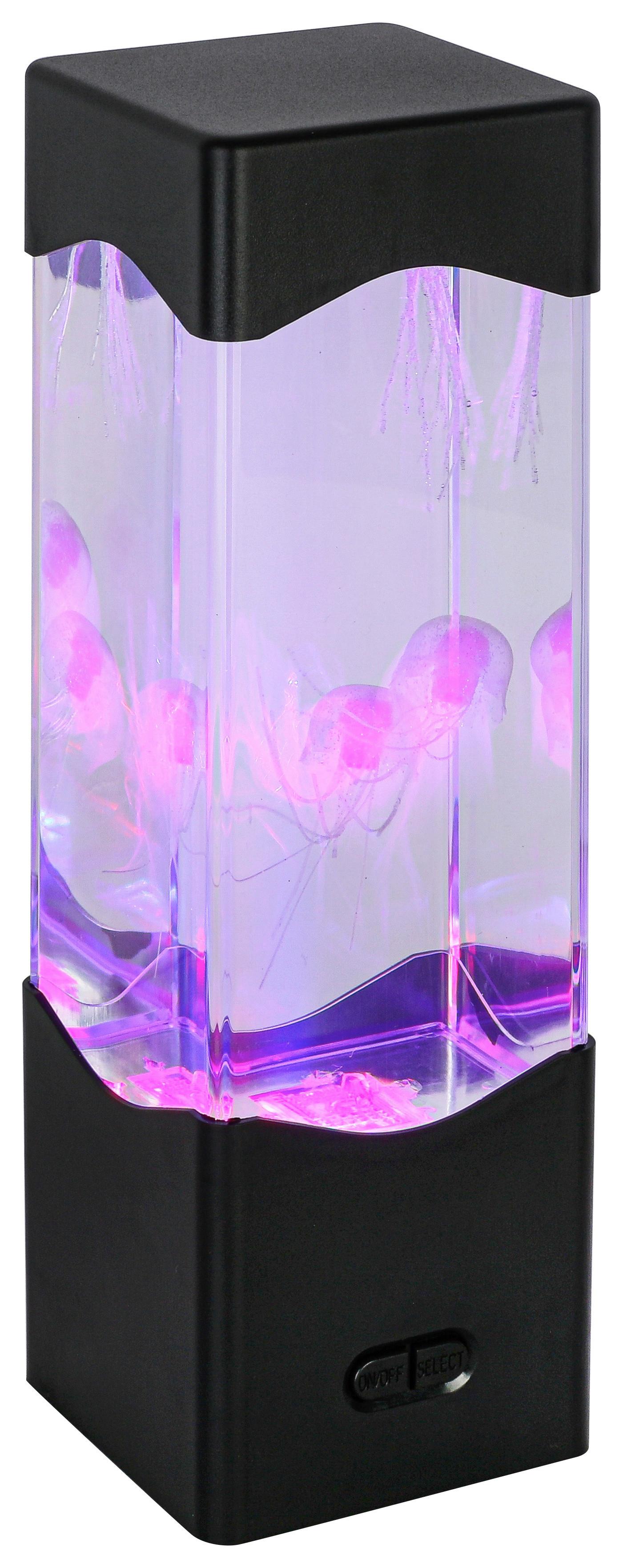LED-DEKORATIONSLAMPA QUALI - svart/transparent, Modern, plast (7,5/23,3/7,5cm) - Mömax