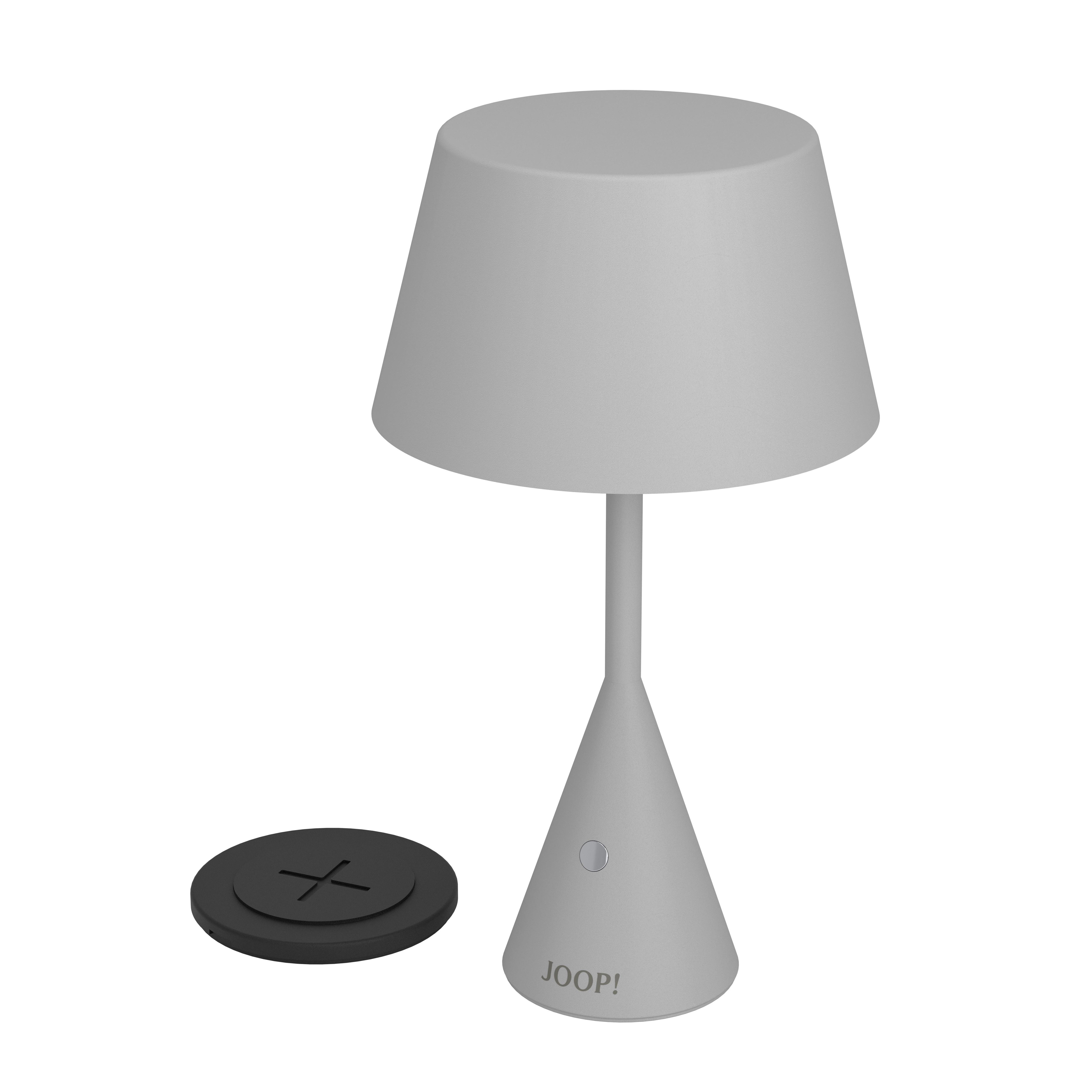 LAMPA STOŁOWA Z AKUMULATOREM 34254 JOOP! MOVE LIGHTS - jasnoszary/biały, Design, tworzywo sztuczne/metal (16,0/29,5cm) - Joop!