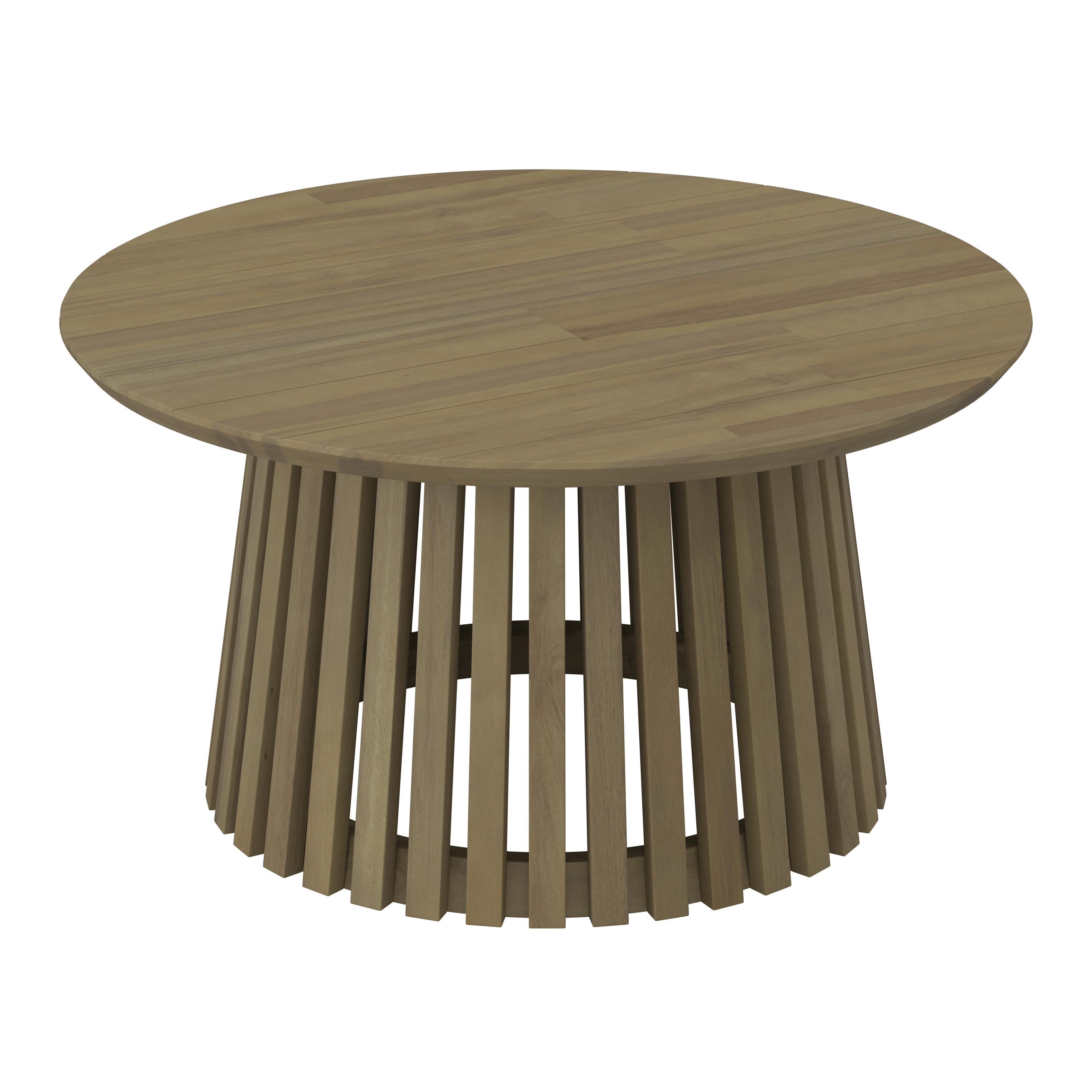 OGRODOWY STOLIK BOCZNY ZAKA -EXKLUSIV- - kolor akacjowy, Natur, drewno (40/40/45cm) - Ambia Garden