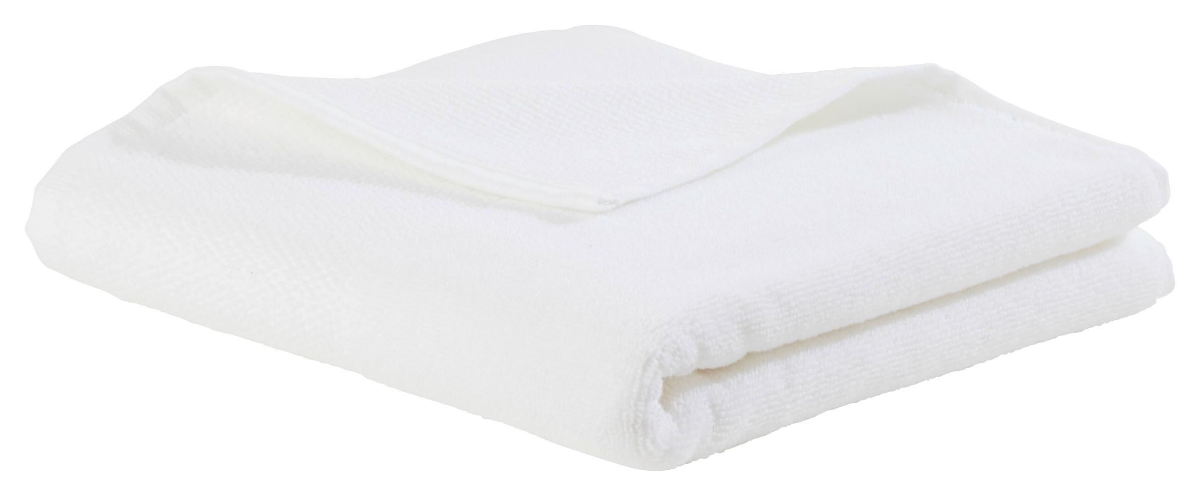 Handtuch Olivia in Weiss ca. 50x100cm - Weiss, Konventionell, Textil (50/100cm) - Premium Living