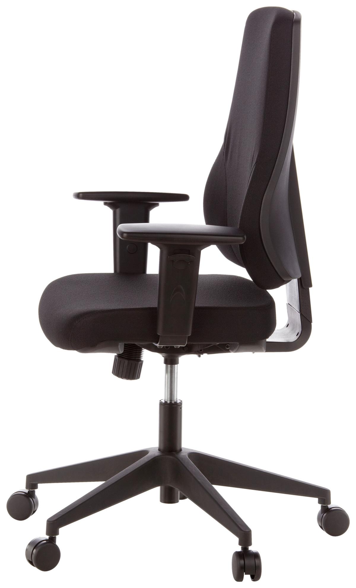 Vrtljiv Stol Pro-tec 100, Črna - črna, Moderno, umetna masa/tekstil (57/126/45cm) - MID.YOU
