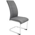 Scaun Donna - culoare crom/gri, Konventionell, metal/textil (42/99/56cm) Scaun Donna - culoare crom/gri, Konventionell, metal/textil (42/99/56cm)
