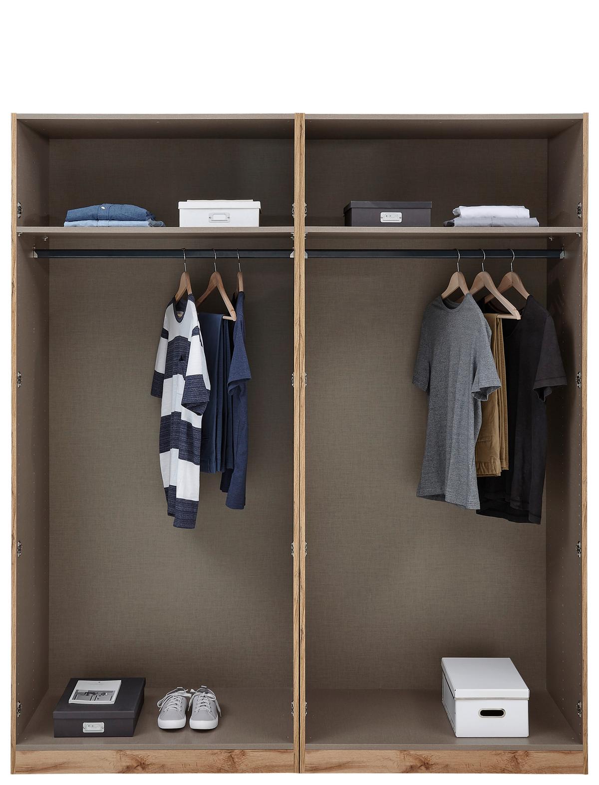 Dulap deschis Unit - alb, Modern, material pe bază de lemn (182,2/210/56,5cm) - Ondega