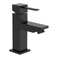 Waschtischarmatur Calvino Schwarz matt - Schwarz, MODERN, Metall (5/160/130cm) - Mömax