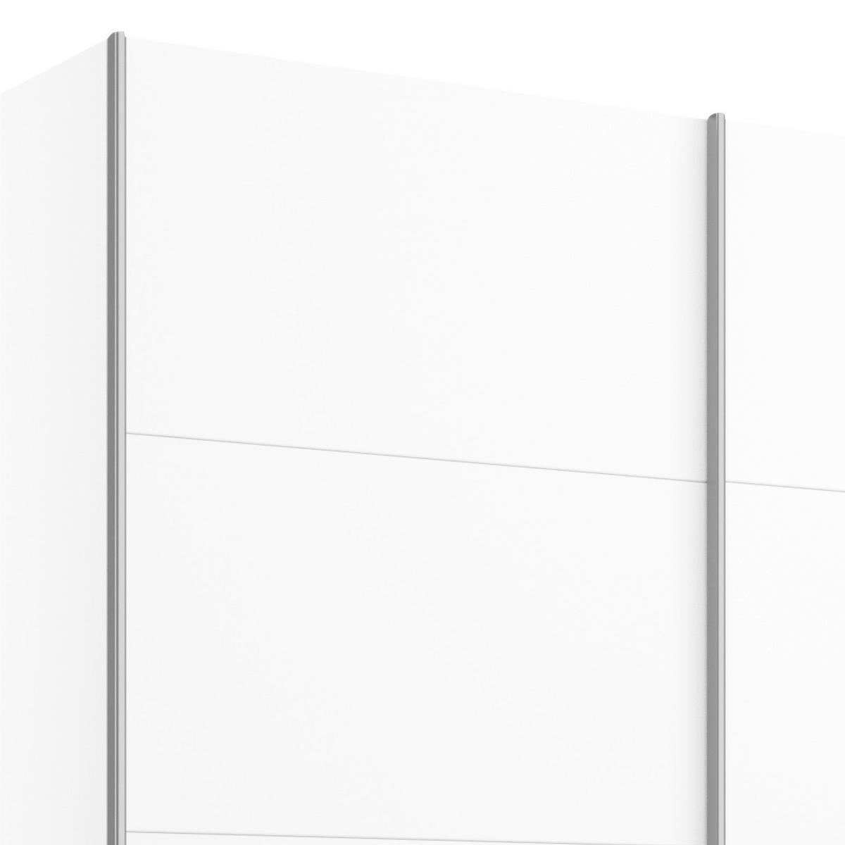 Ormar S Kliznim Vratima Belluno - bijela/boje aluminija, Moderno, drvni materijal/metal (181/210/62cm) - Modern Living