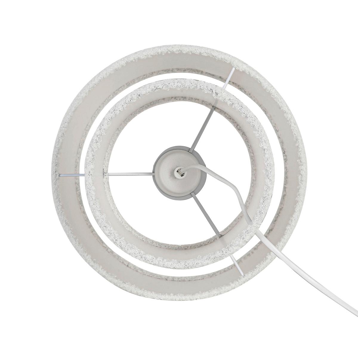 Tischleuchte Stofli Naturfarben/Weiß max. 40 Watt - Naturfarben/Weiß, MODERN, Kunststoff/Textil (28/44cm) - Mömax