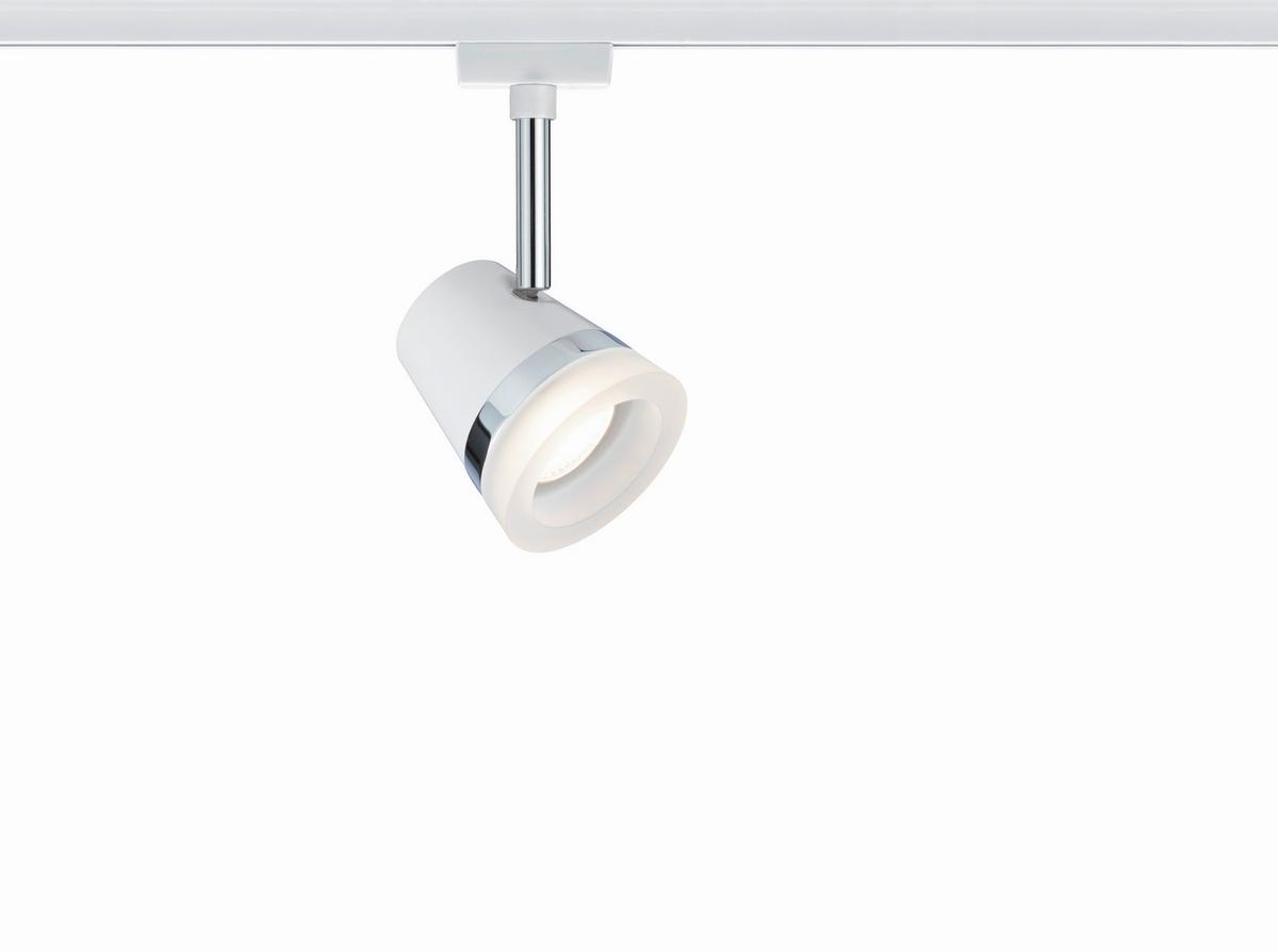 Schienensystem-Strahler Spot Cone max. 10 Watt - Chromfarben/Weiß, Design, Metall (18/9cm) - Paulmann