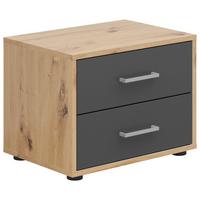 NOPTIERA SMART 2 - stejar Artisan/antracit, Basics, material pe bază de lemn (50/38/35cm)