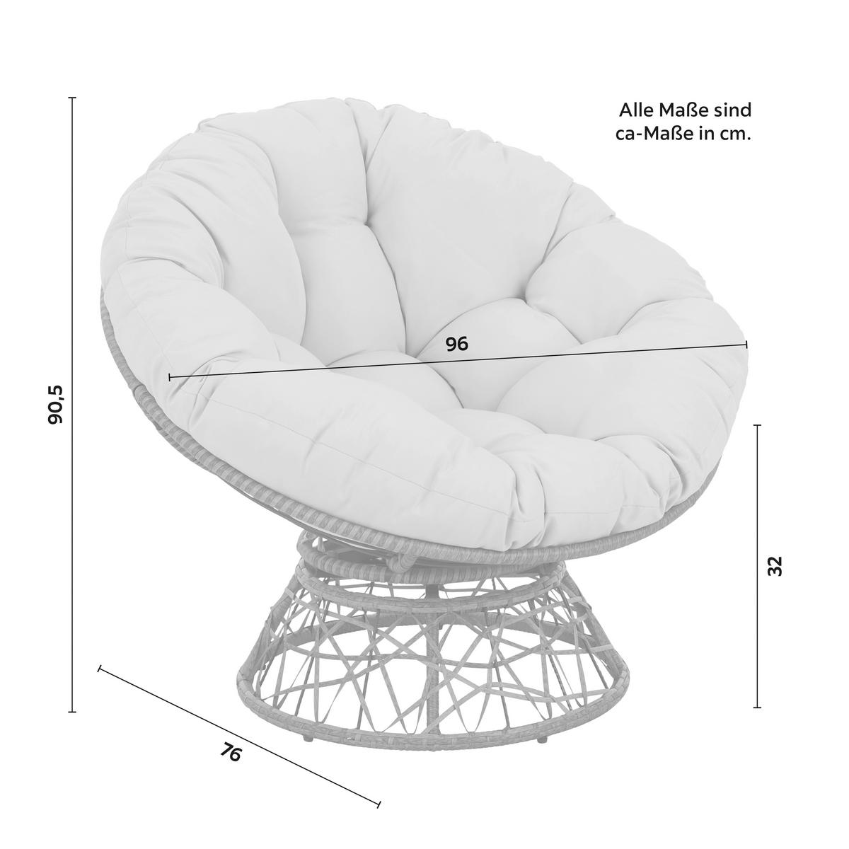 Scaun Altona - verde/gri, Modern, plastic/metal (96/90,5/76cm) - Mömax