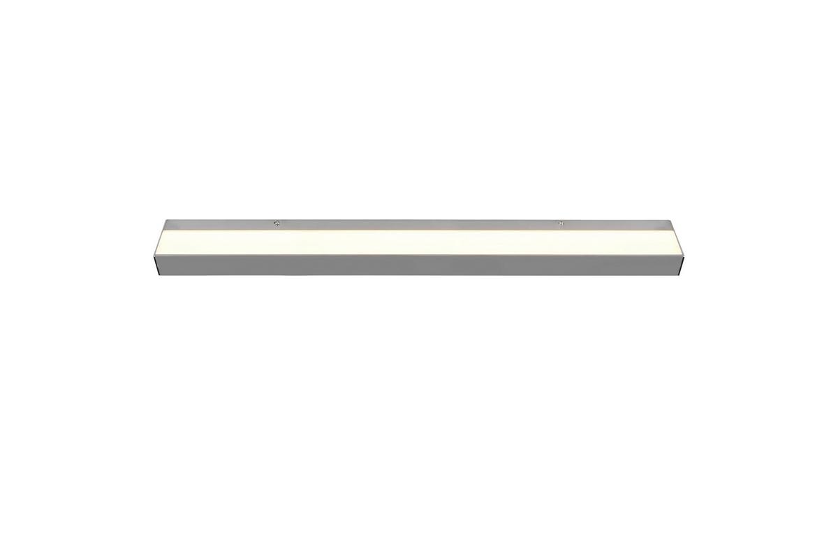 LED-Wandleuchte Rocco in Weiß/Aluminium max. 13 Watt - Chromfarben/Weiß, Basics, Kunststoff/Metall (3,6/90/8cm) - Trio Leuchten