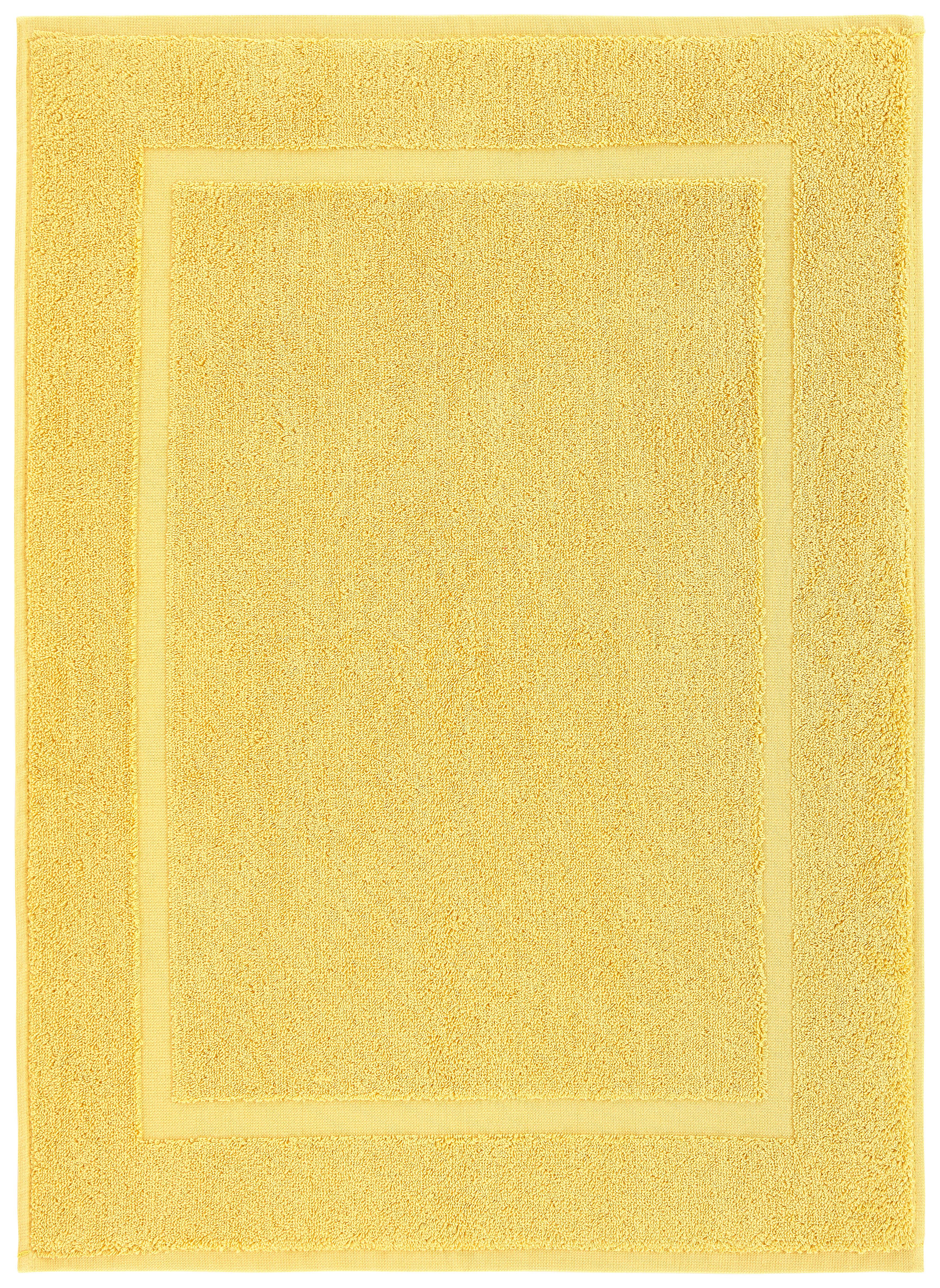 Badematte Melanie in Gelb ca. 50x70cm - Gelb, Textil (50/70cm) - Modern Living