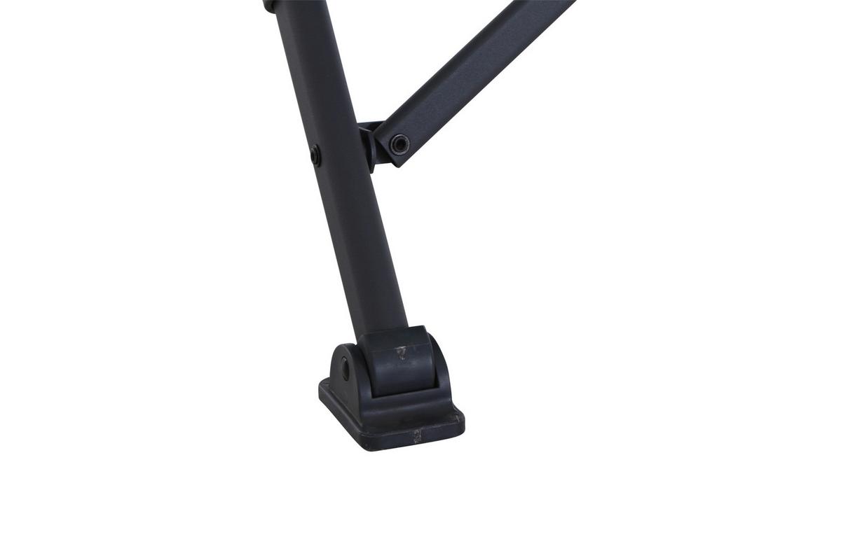 Campingsessel Klappbar M51745 mit Tragetasche - Anthrazit/Braun, KONVENTIONELL, Textil/Metall (73/55/99cm) - Siena Garden