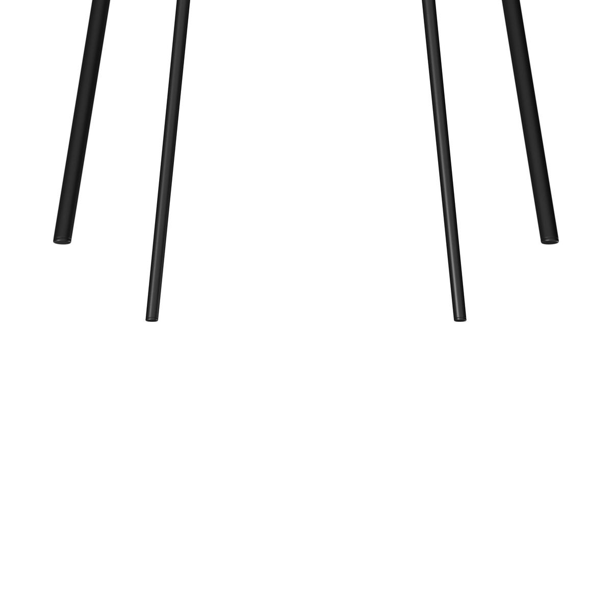 Stuhl Malea Greige Chenille Gepolstert - Greige/Schwarz, MODERN, Holz/Textil (49/81/52cm) - Bessagi Home