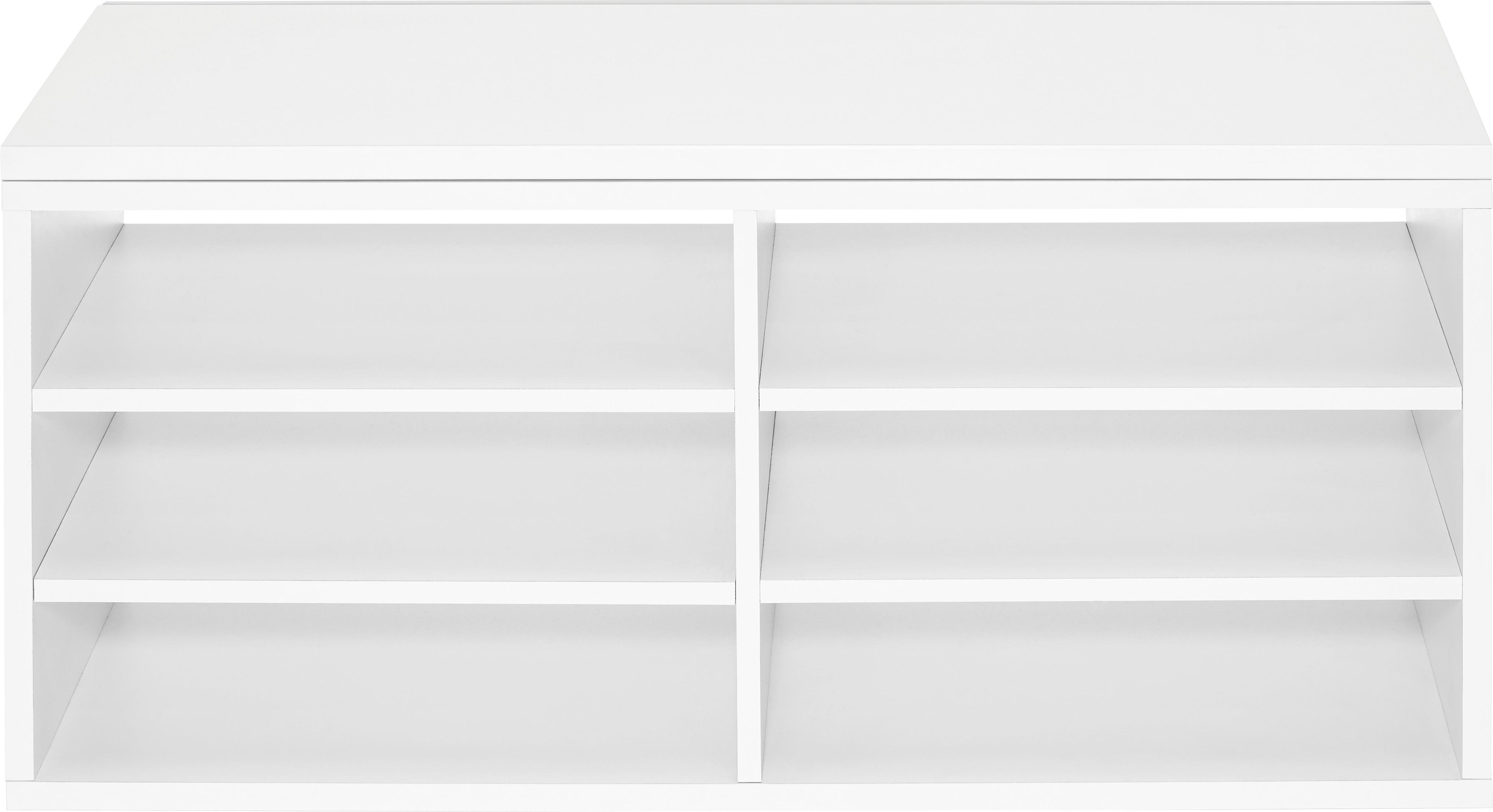 Regaleinsatz Weiss - Weiss, Modern, Holzwerkstoff (76/33,1/36,7cm) - Mömax