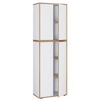 AKTENSCHRANK SALIA B60 - Honigeiche/Weiss, Design, Holzwerkstoff (60/183/33cm) - MID.YOU