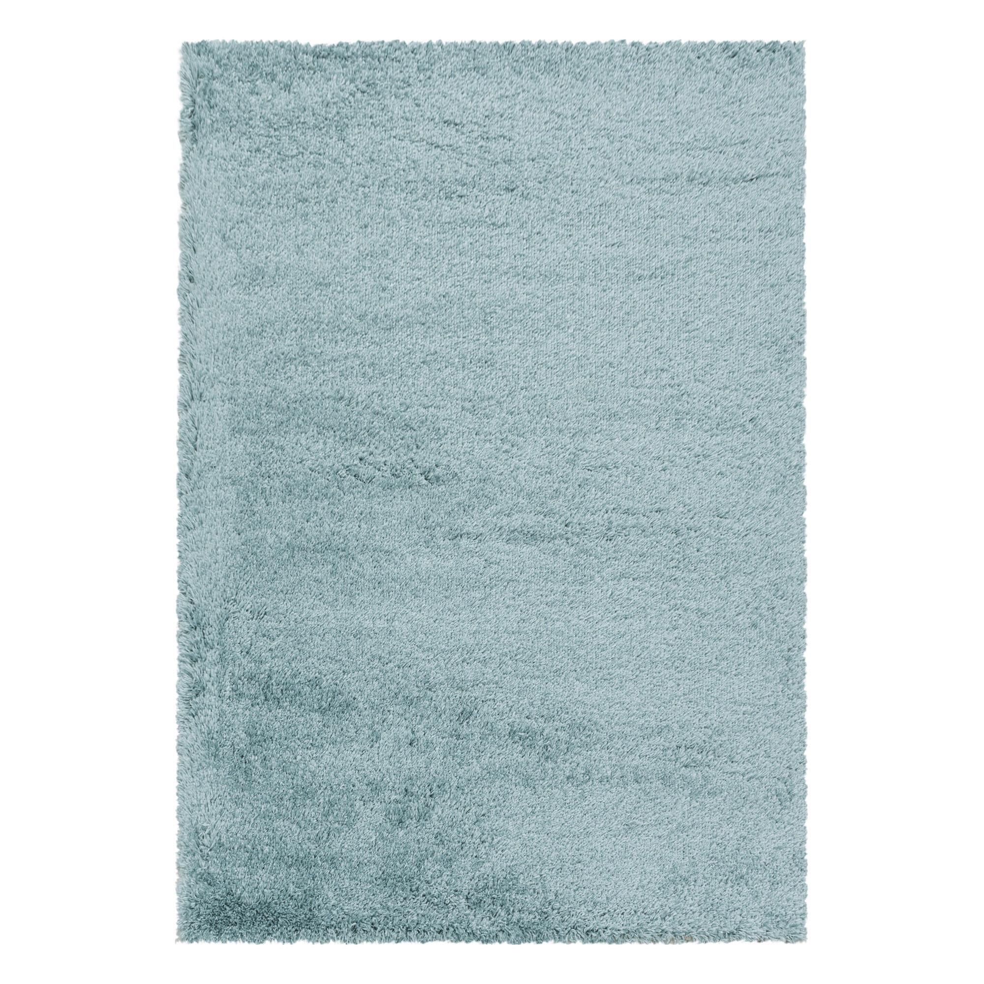 Hochflorteppich Fluffy Blau ca. 160x230cm - Blau, Basics, Textil (160/230cm) - Novel