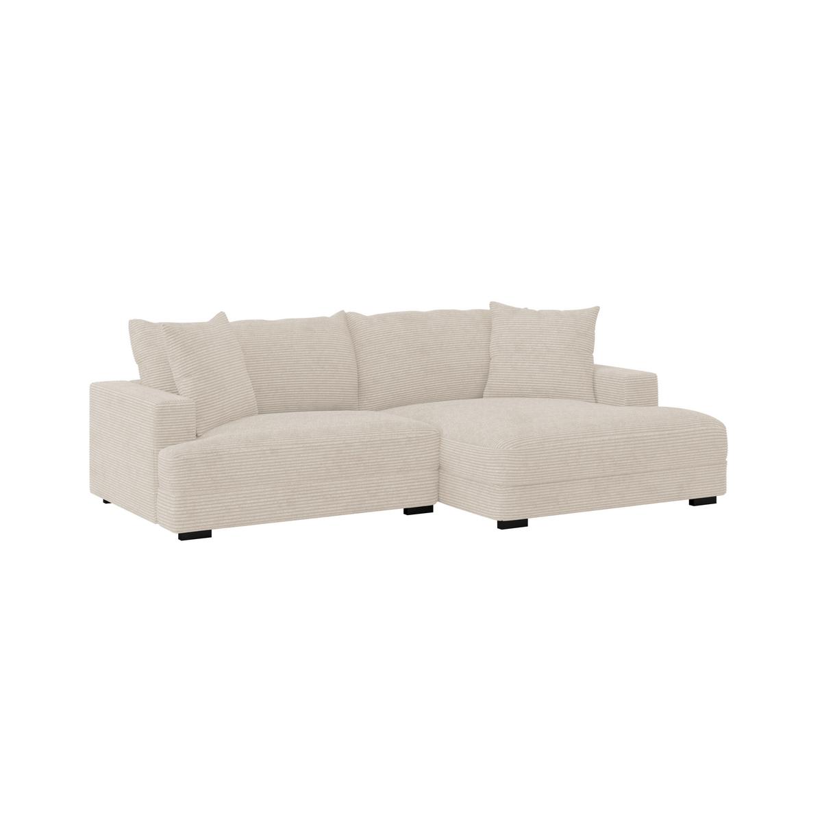 Kutna Garnitura Pelle - bež/crna, Moderno, tekstil (265/180cm)