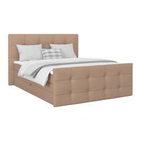 Boxspring Krevet Josie C - bež/crna, Moderno, drvni materijal/drvo (160/200cm) - Based