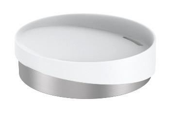 Szappantartó Chris - fehér, Modern, műanyag/fém (11/3cm) - Premium Living