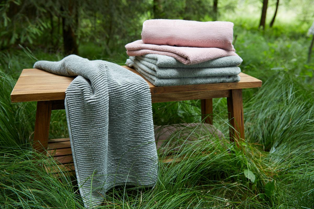 Handtuch Bio Hanna in Olivgrün ca. 50x100cm - Olivgrün, Natur, Textil (50/100cm) - ecoTree