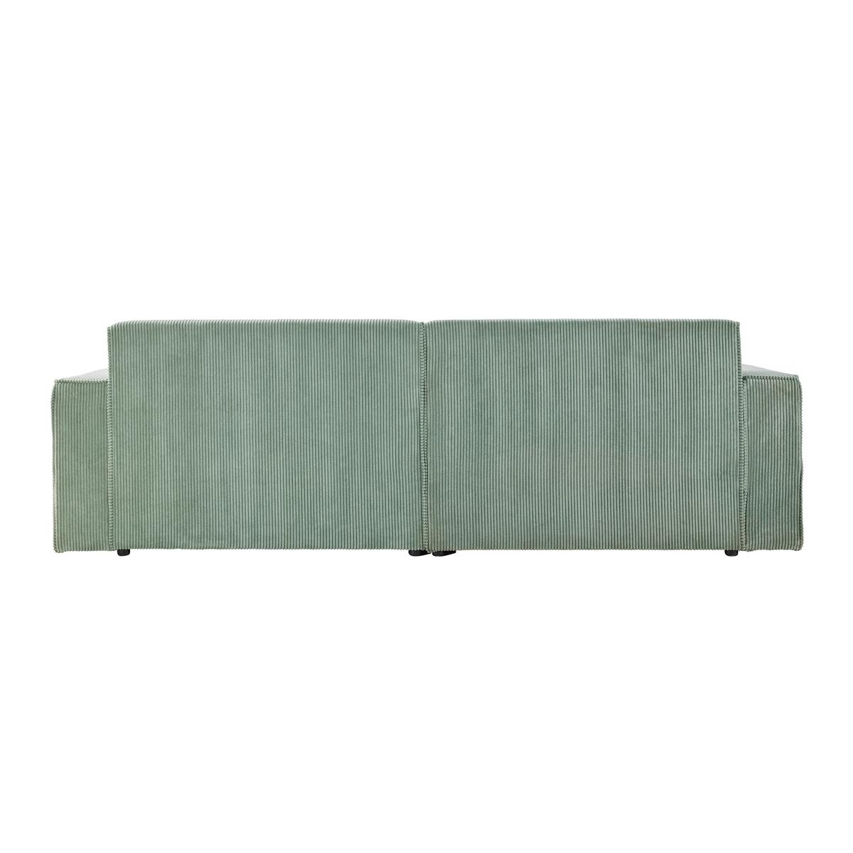 Wohnlandschaft Loft in Hellgrün - Schwarz/Hellgrün, MODERN, Kunststoff/Textil (172/75/265cm) - Mömax