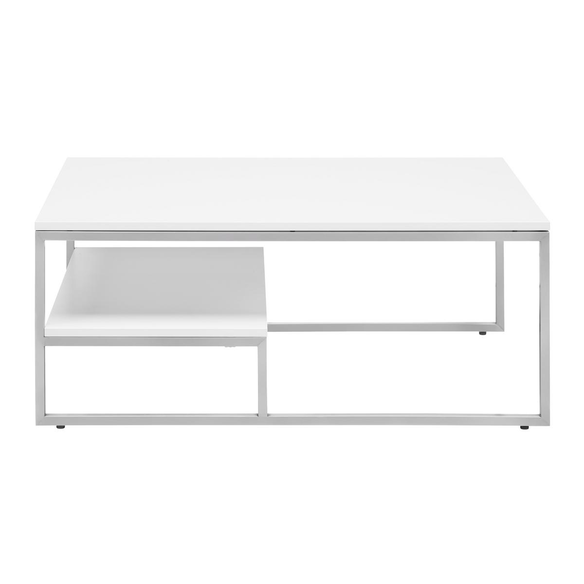 Couchtisch Studio 11 in Polarweiß - MODERN, Holzwerkstoff/Metall (110/43/70cm) - Premium Living